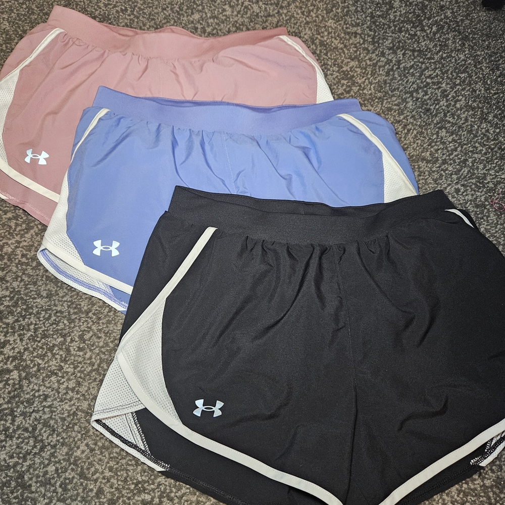 Under Armour Women's Athletic Shorts - Pink, Blue, Black